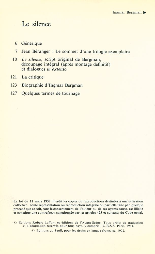 『Le silence』 2