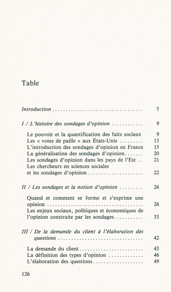 『LES SONDAGES D'OPINION』 2