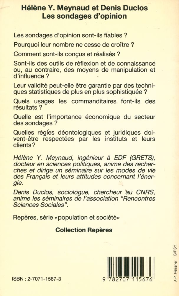 『LES SONDAGES D'OPINION』 4