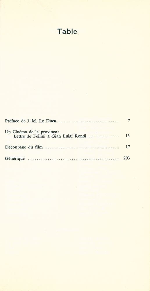 『amarcord découpage du film』 2