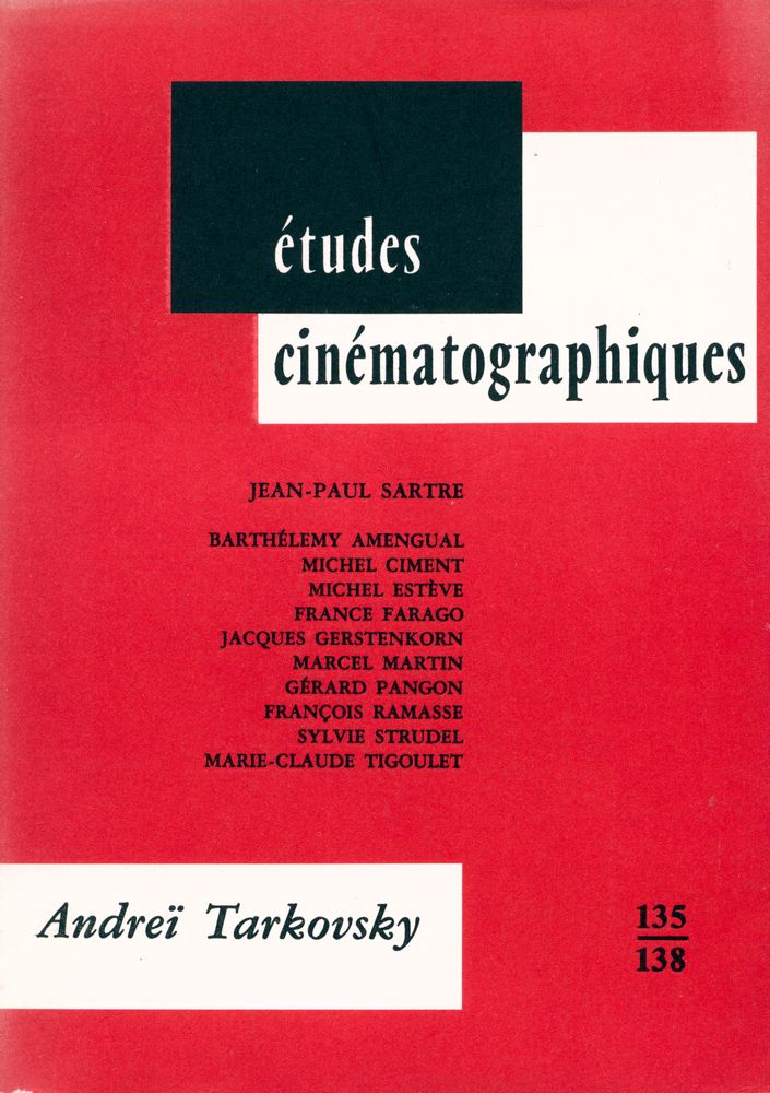 『≪études cinématographiques≫ n.135 - 138 - Andreï Tarkovsky』 1