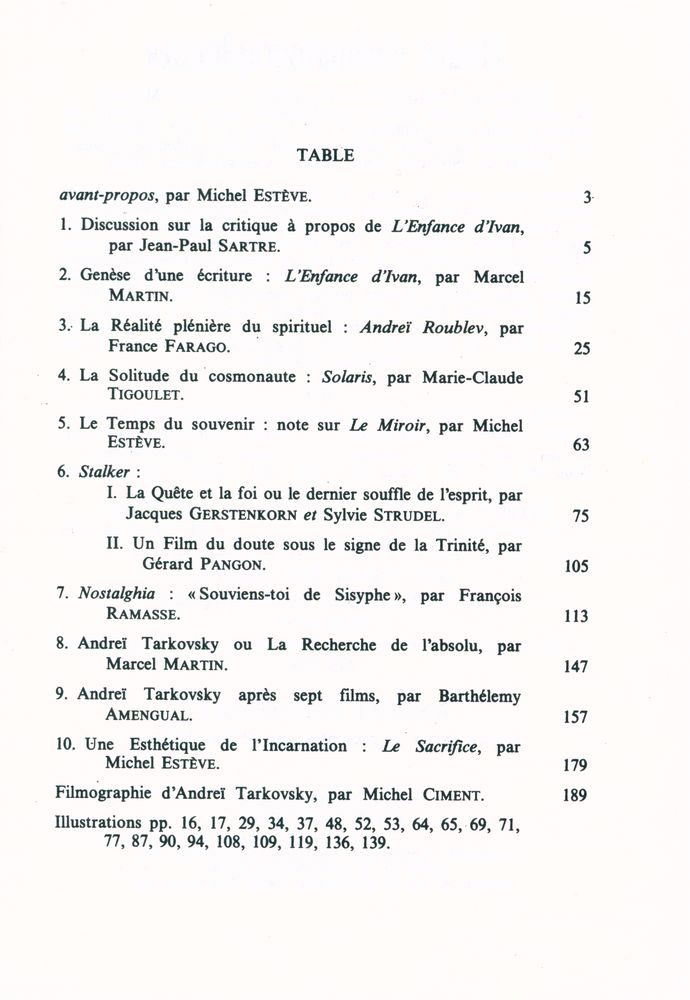 『≪études cinématographiques≫ n.135 - 138 - Andreï Tarkovsky』 2