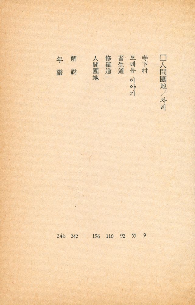 『東西文庫 - 人間團地(동서문고 - 인간단지)』 2