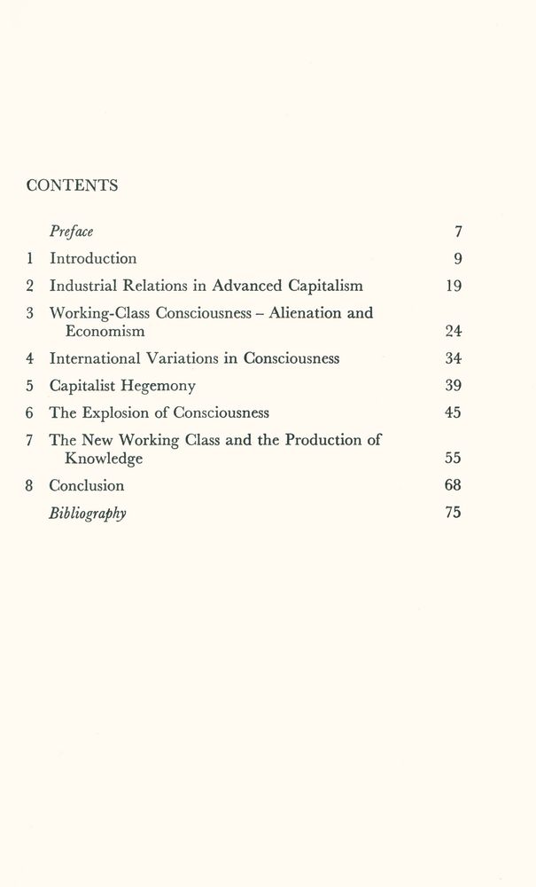 『CONSCIOUSNESS AND ACTION AMONG THE WESTERN WORKING CLASS』 2