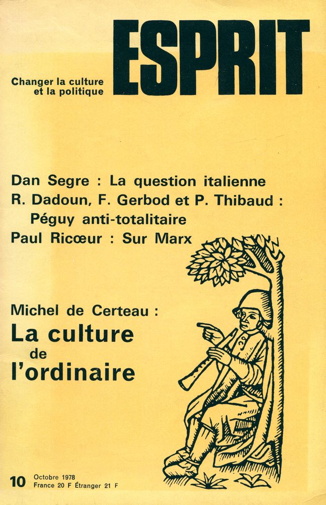 『ESPRIT』 10 Octobre 1978 1