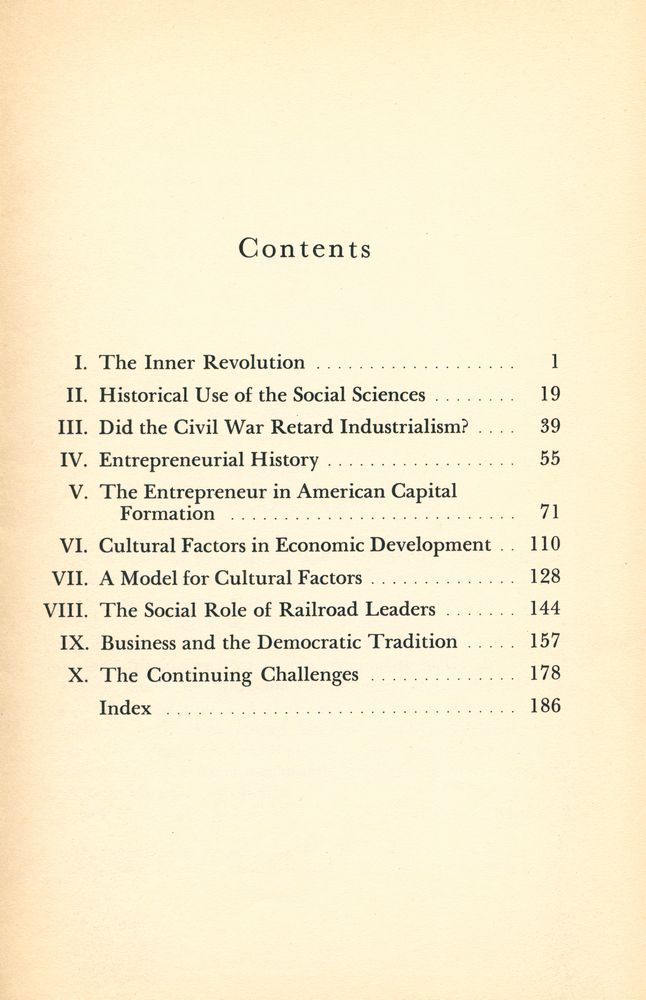 『THE INNER REVOLUTION : Essays on the Social Sciences in History』 2