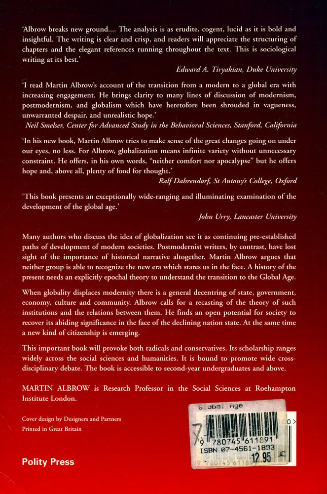 『The Global Age : State And Society Beyond Modernity』 5