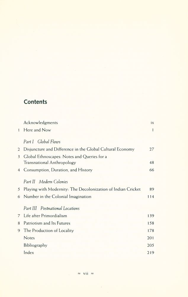 『Modernity At Large : Cultural Dimensions of Globalization』 2