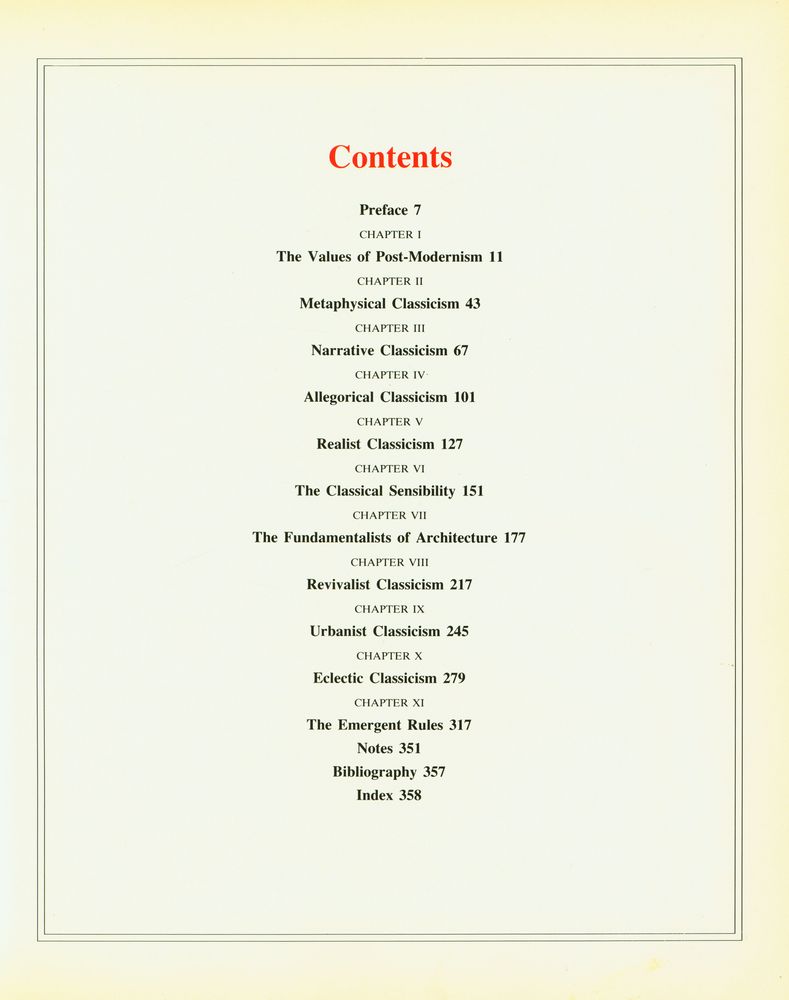 『POST - MODERNISM : THE NEW CLASSICISM IN ART AND ARCHITECTURE』 2