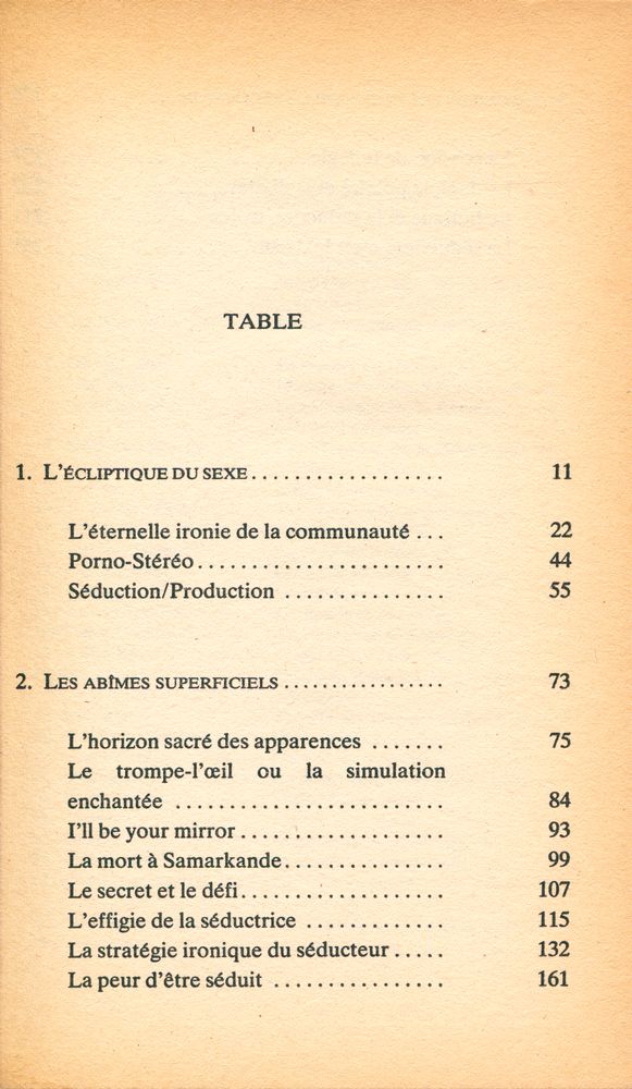 『DE LA SÉDUCTION』 2