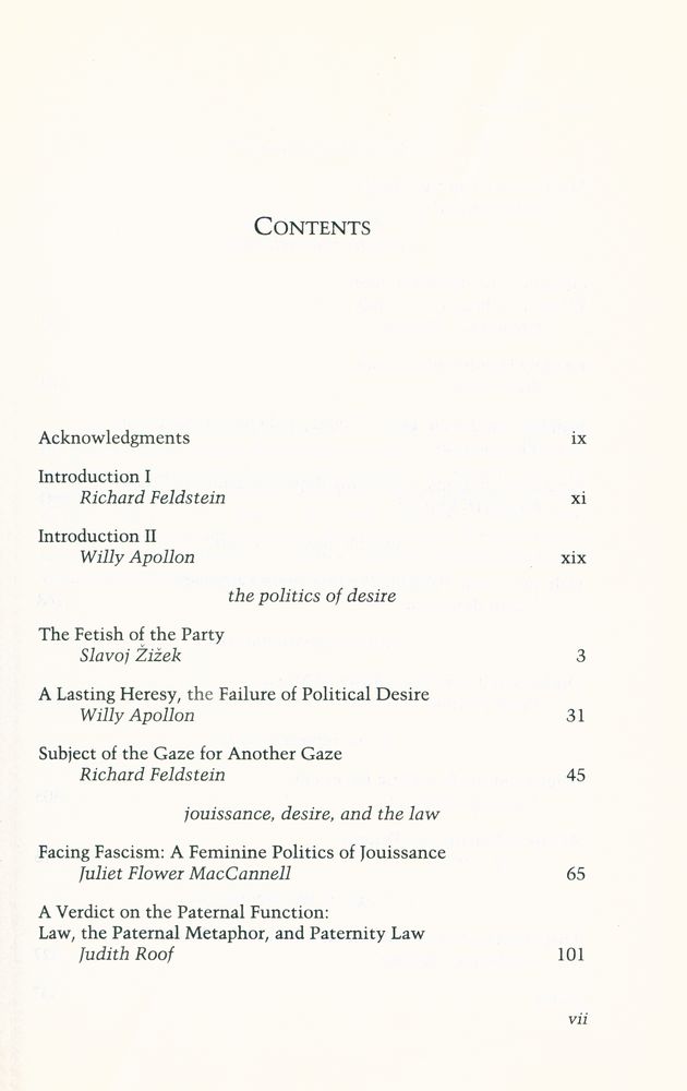 『Lacan, politics, aesthetics』 2