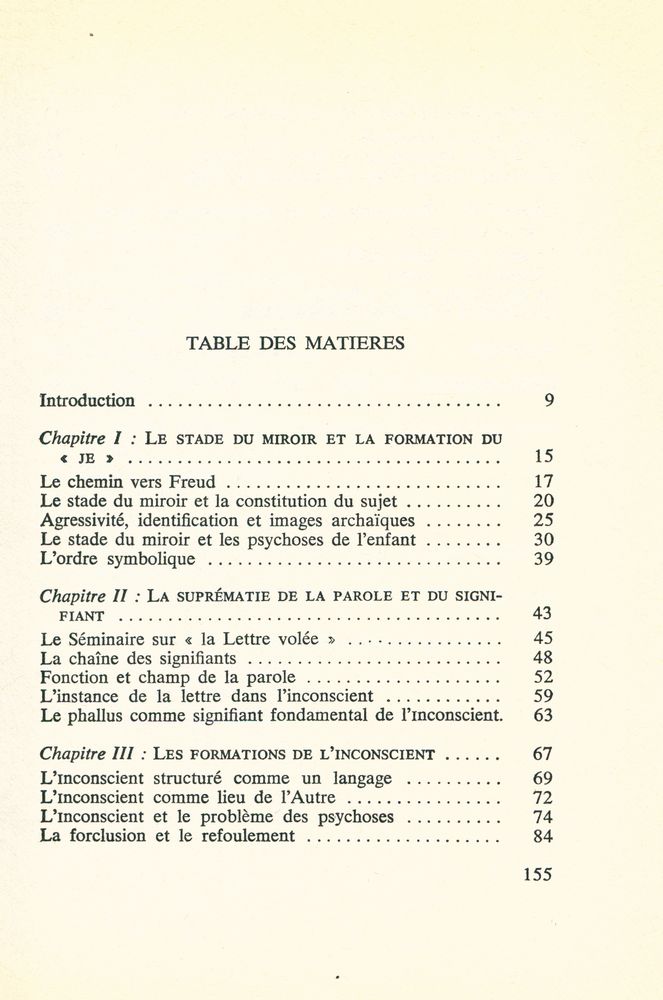 『LACAN : Le Symbolique et l'imaginaire』 2