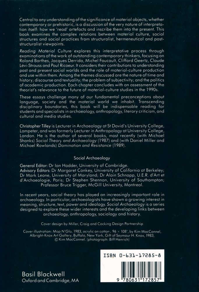 『Reading material culture : structuralism, hermeneutics, and post -  structuralism』 3