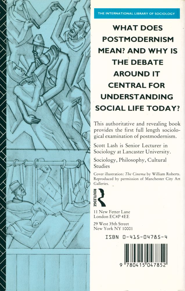 『The sociology of postmodernism』 4