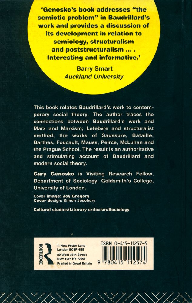 『Baudrillard and signs : signification ablaze』 3