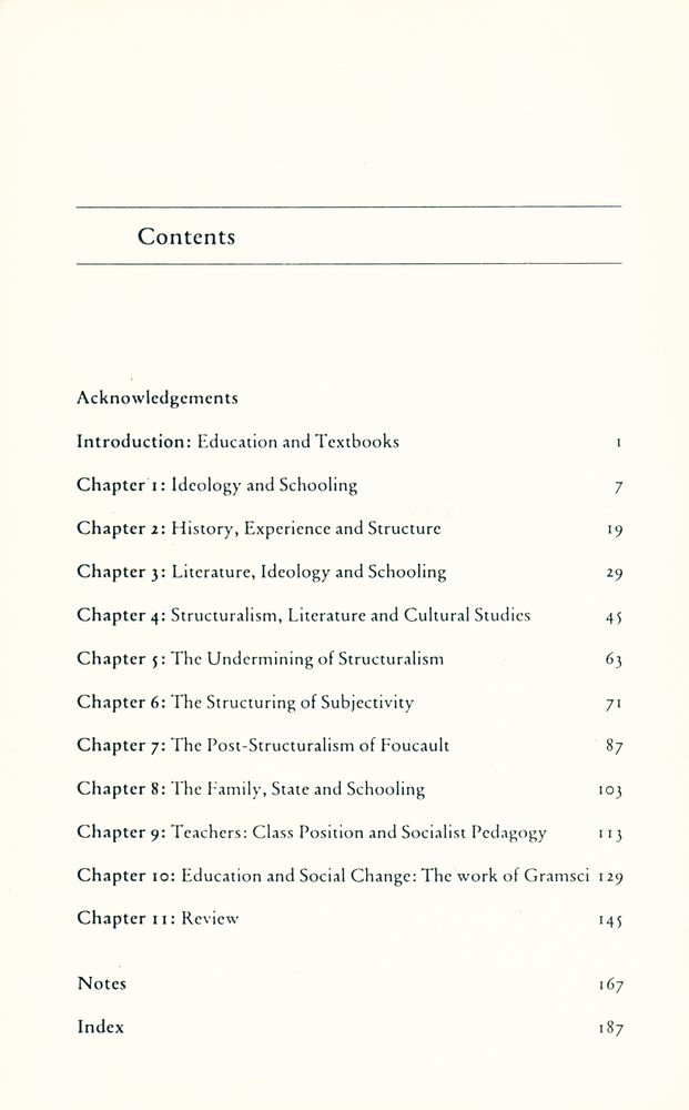 『Marxism/structuralism/education : theorectical developments in the sociology of education』 2