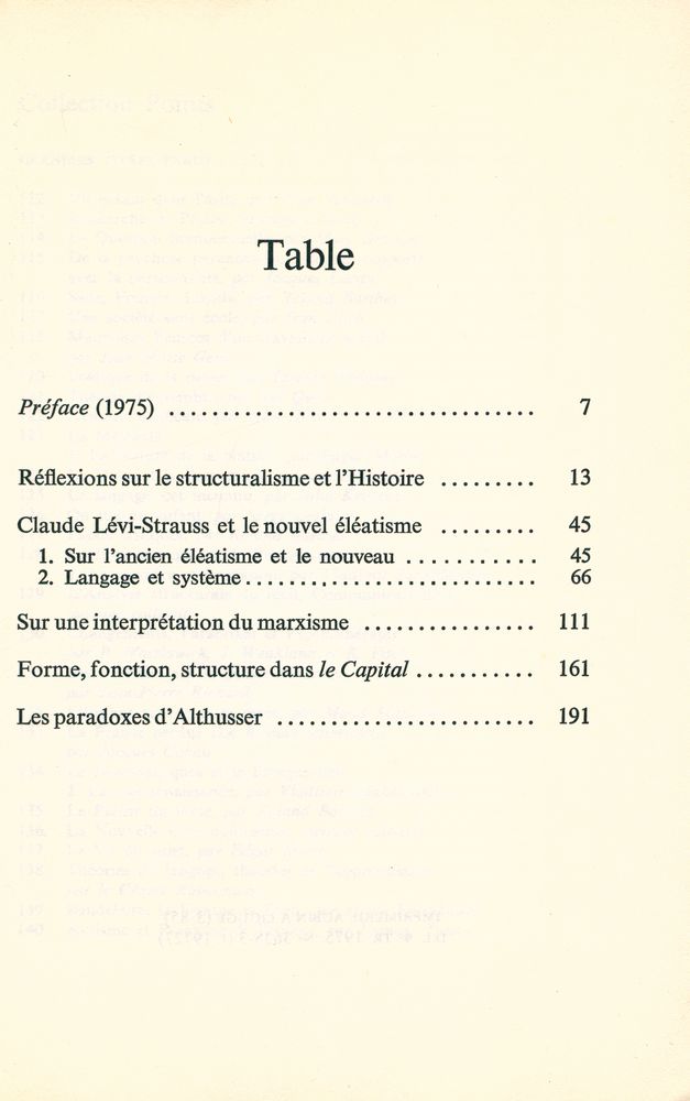 『L'idéologie structuraliste』 2