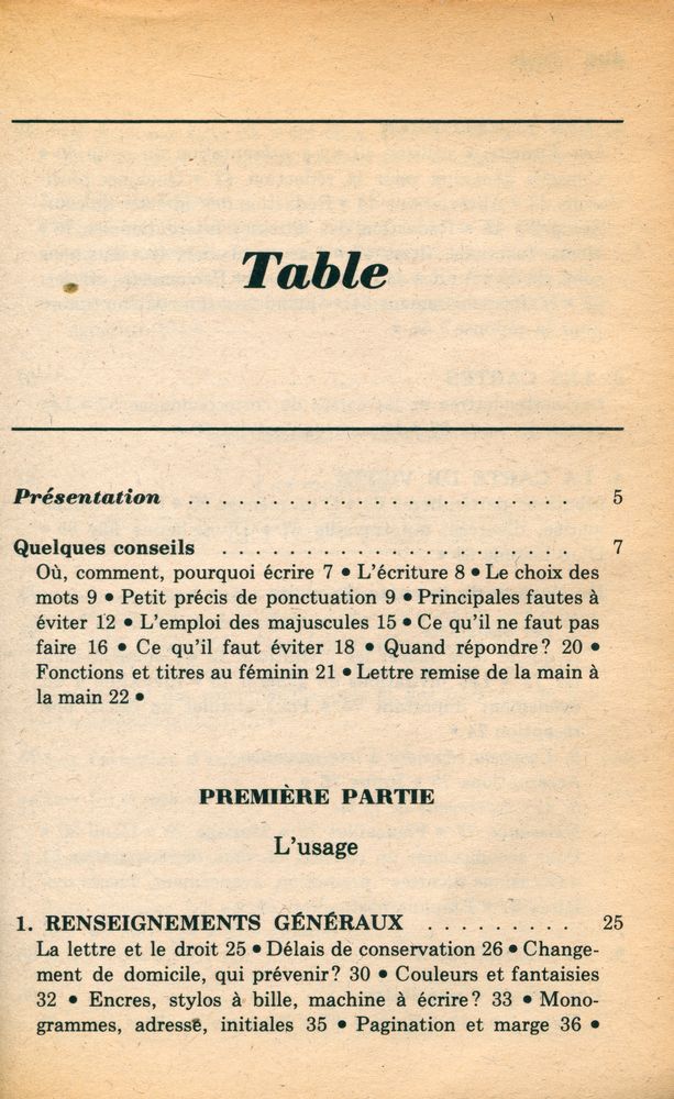 『La Correspondance pratique』 2