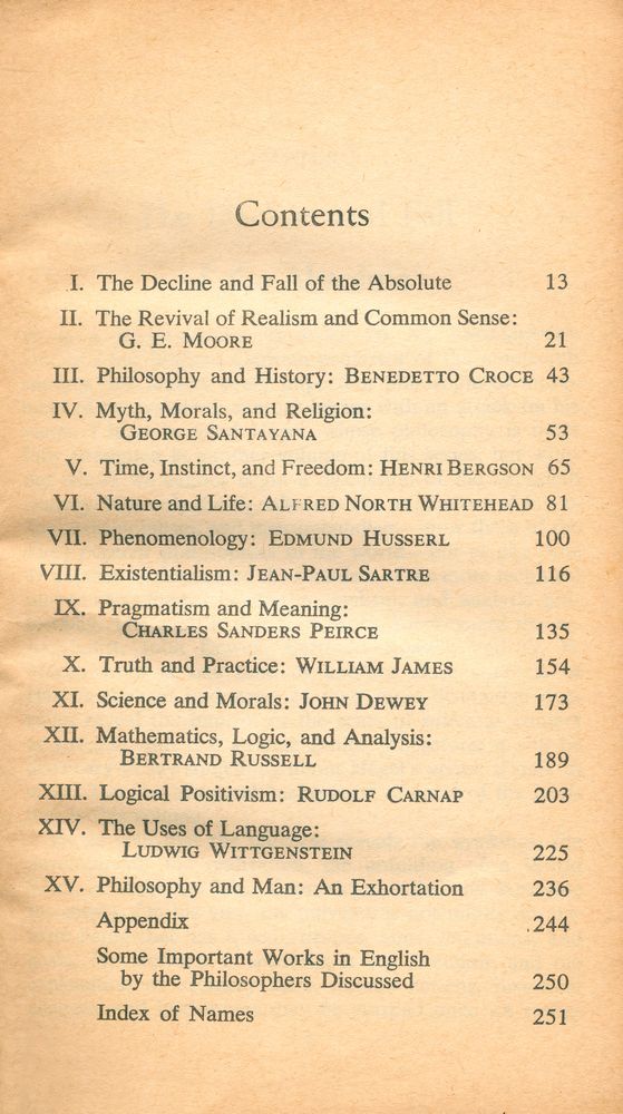 『THE AGE OF ANALYSIS : 20th Century Philosophers』 2