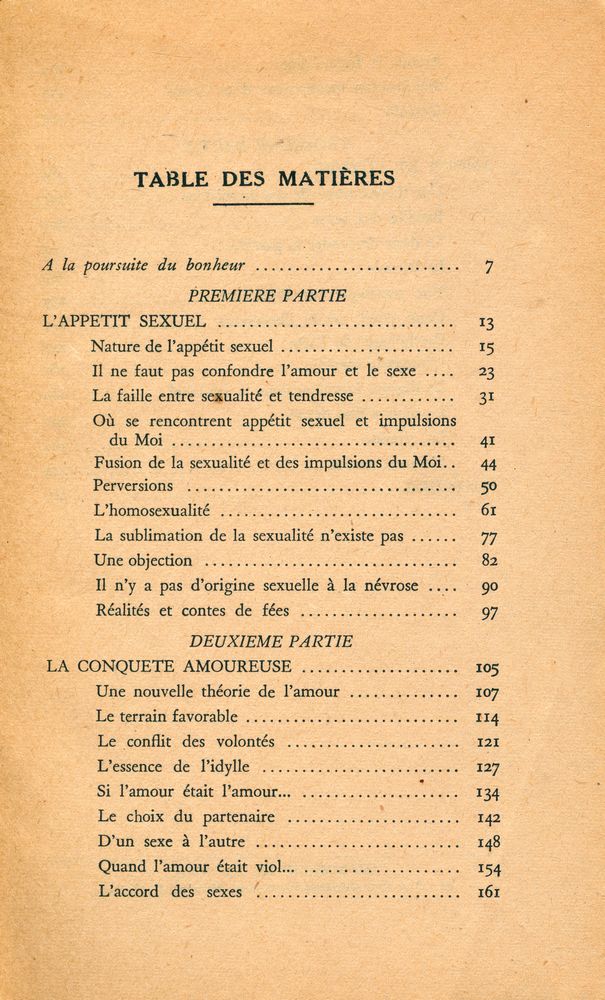 『PSYCHOLOGIE DES RAPPORTS SEXUELS : AMOUR ET SEXE』 2