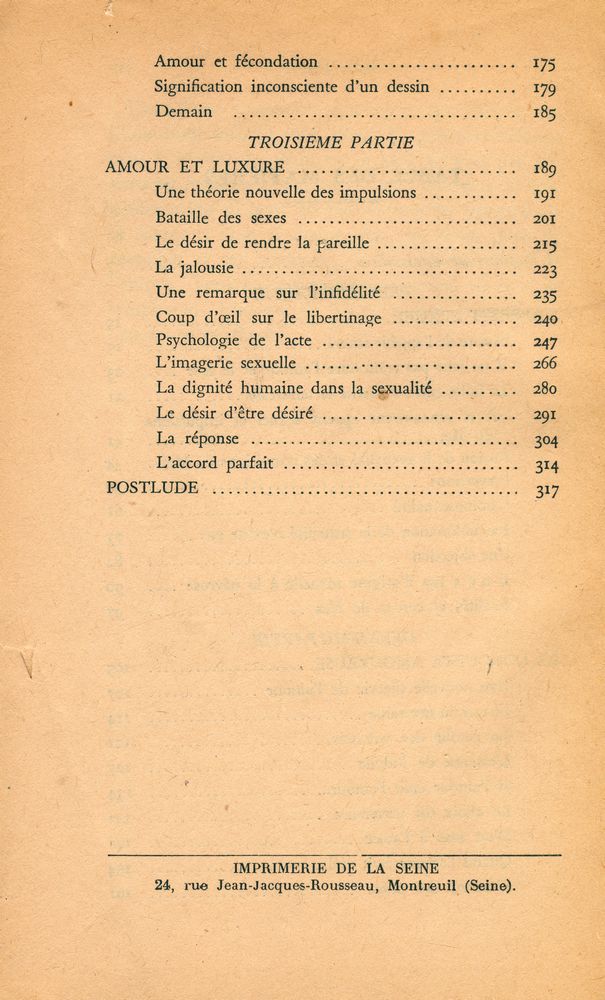 『PSYCHOLOGIE DES RAPPORTS SEXUELS : AMOUR ET SEXE』 3