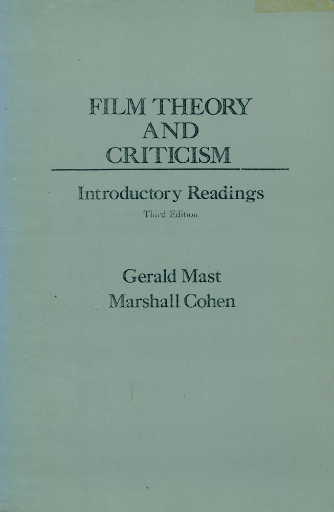 『FILM THEORY AND CRITICISM: Introductory Readings』 1