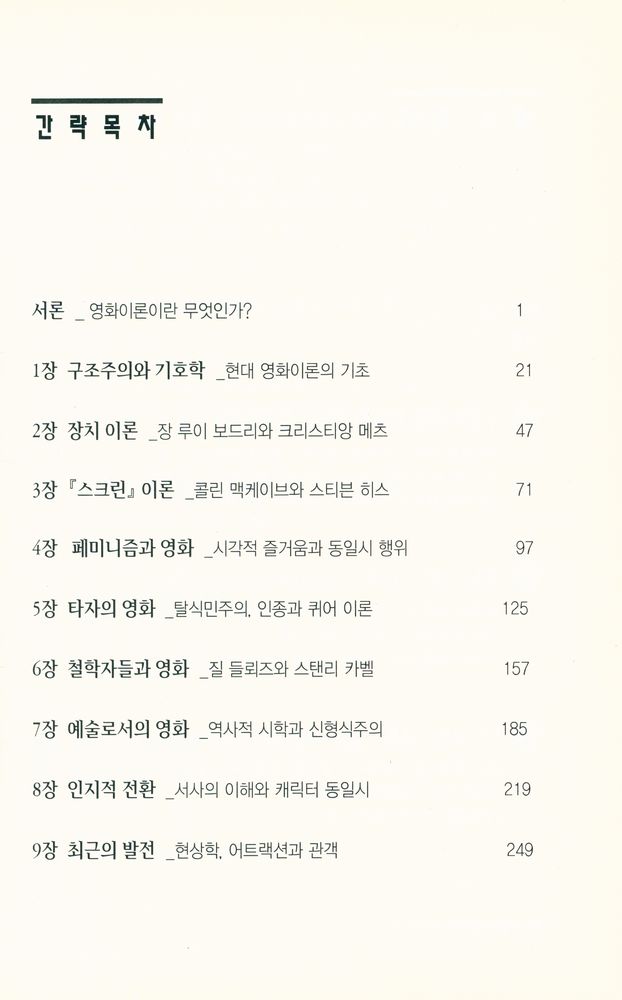 『What is Film Theory: 영화이론이란 무엇인가?』 2