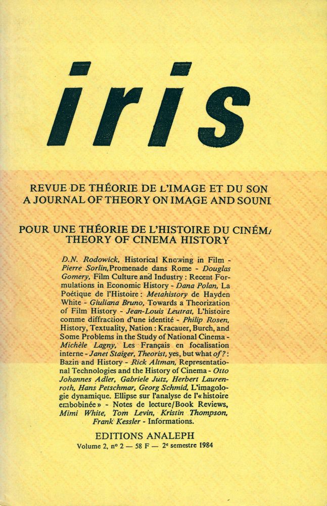 『iris』 vol. 2 nº 2 1984 1