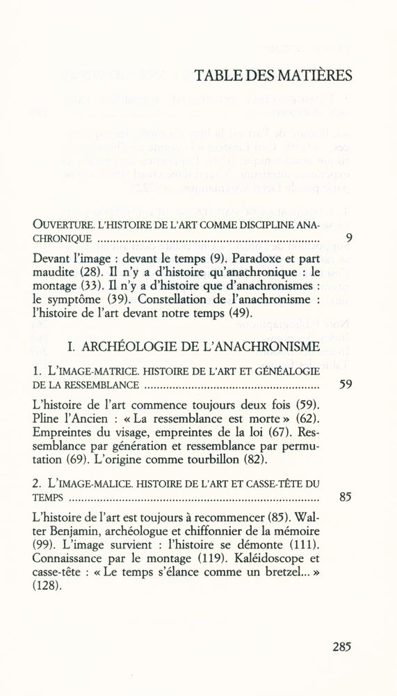『DEVANT LE TEMPS: HISTOIRE DE L'ART ET ANACHRONISME DES IMAGES』 2