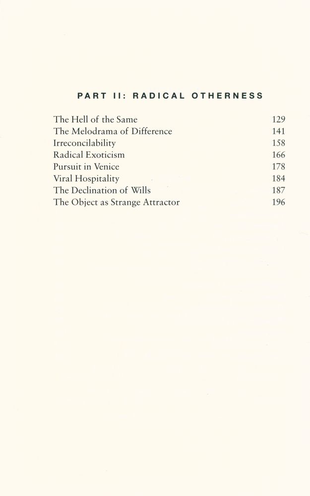 『THE TRANSPARENCY OF EVIL: Essays on Extreme Phenomena』 3
