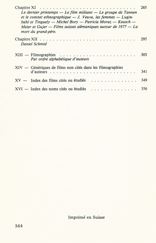 『LE CINÉMA SUISSE』 3