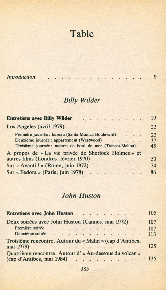 『PASSEPORT POUR HOLLYWOOD : Entretiens avec Wilder, Huston, Mankiewicz, Polanski, Forman, Wenders』 2