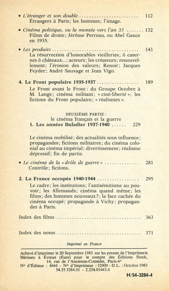 『15 ans d'années trente : Le Cinéma des Français 1929 - 1944』 3
