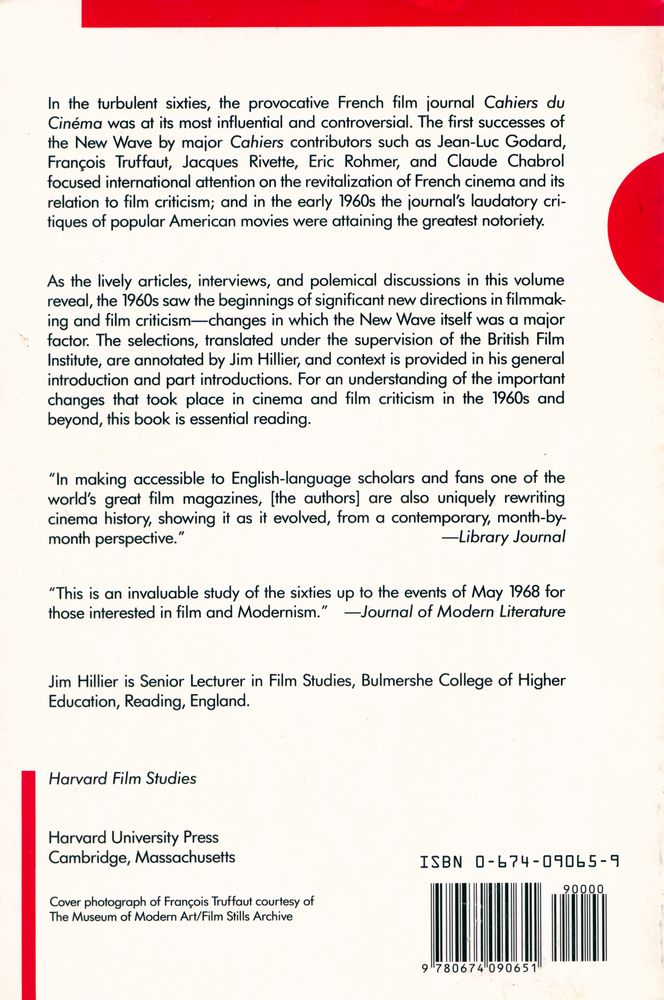 『Cahiers du cinéma, the 1960s : New Wave, New Cinema, Reevaluating Hollywood』 5