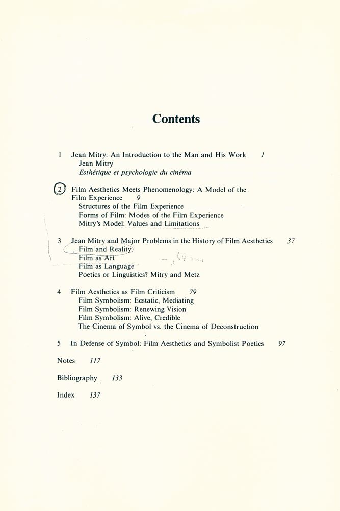 『Studies in cinema no. 25 - Jean Mitry and the aesthetics of the Cinema』 2