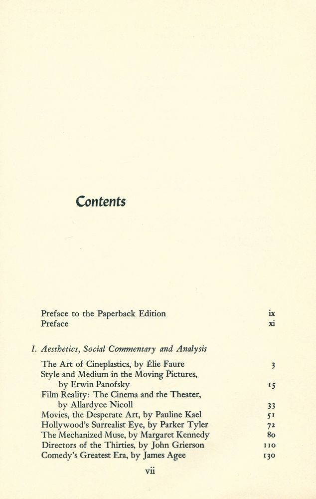 『Film : An Anthology』 2