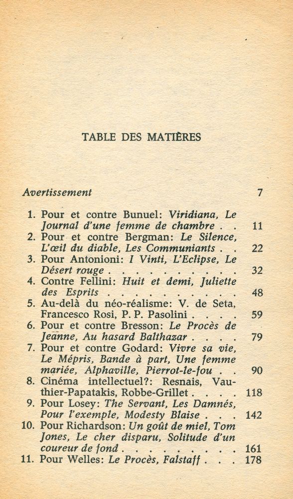 『DES YEUX POUR VOIR : CINÉMA I (1961 - 1966)』 2