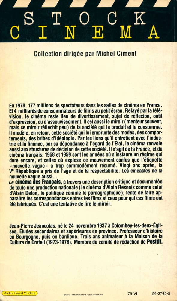 『Le cinéma des Français : la Ve République (1958 - 1978)』 3