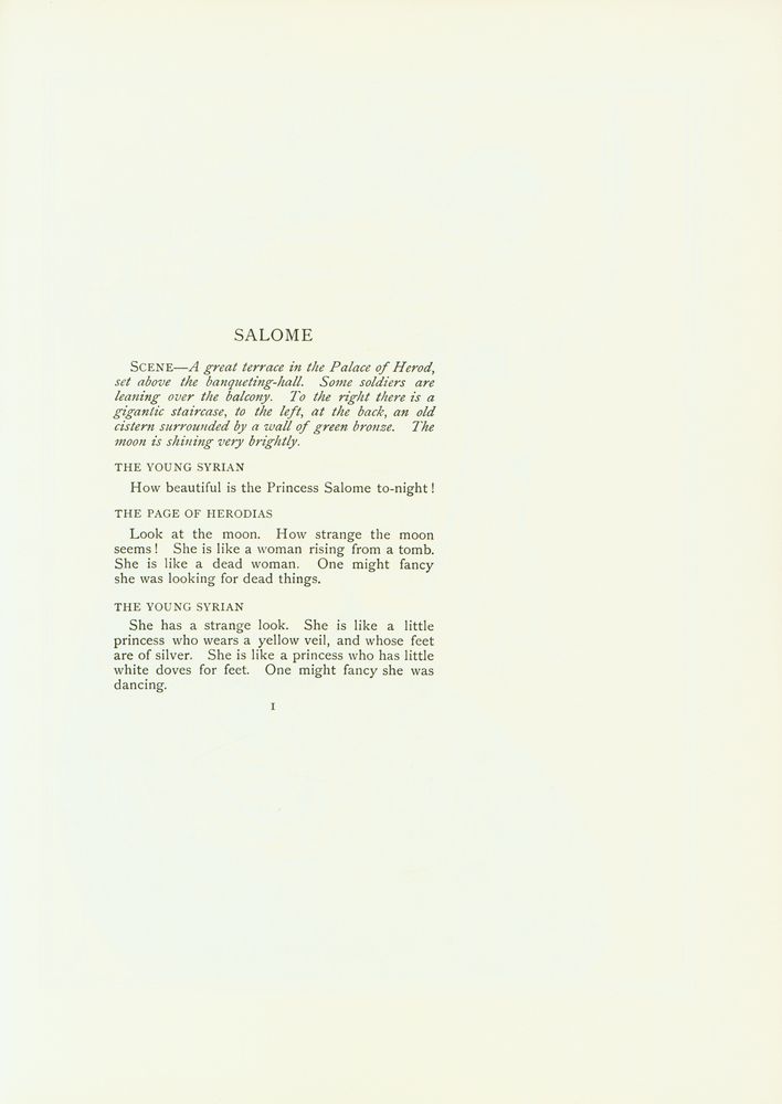 『SALOME : A TRAGEDY IN ONE ACT』 2