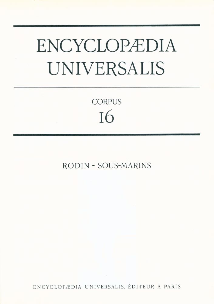 『ENCYCLOPAEDIA UNIVERSALIS 16 - RODIN - SOUS - MARINS』 2