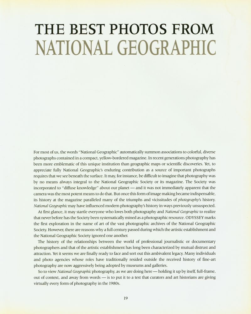 『ODYSSEY THE BEST PHOTOS FROM NATIONAL GEOGRAPHIC』 2