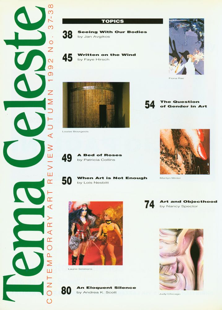『Tema Celeste』 Autumn 1992 N. 37 - 38 2