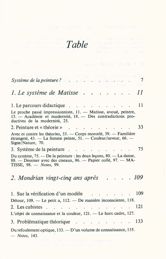 『Système de la peinture : essais』 2