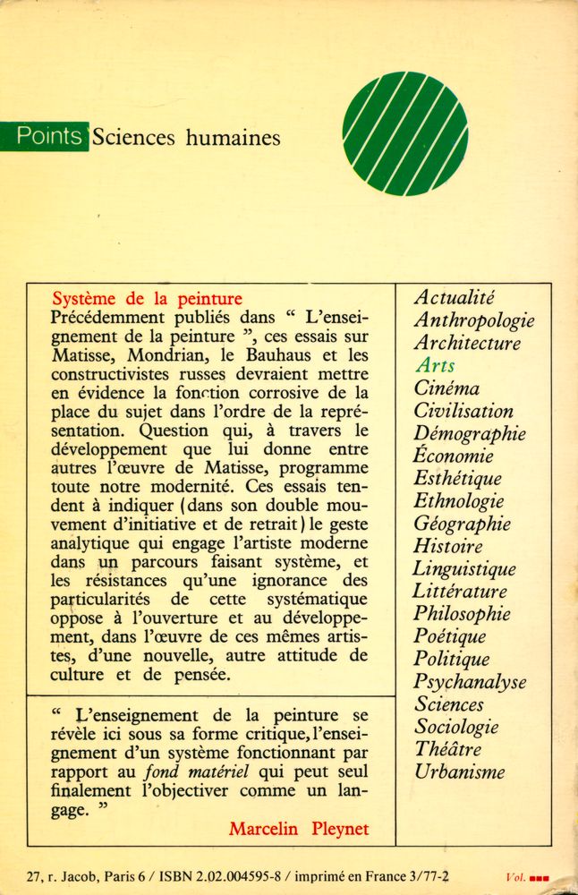 『Système de la peinture : essais』 4
