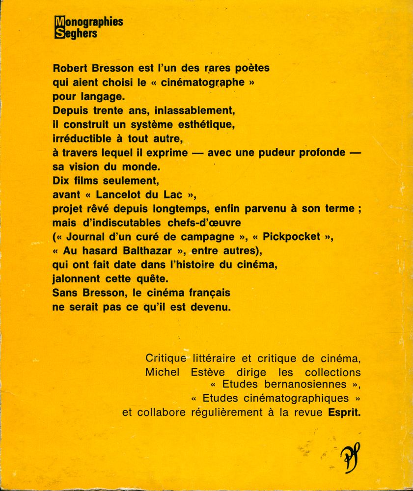 『Robert Bresson』 3