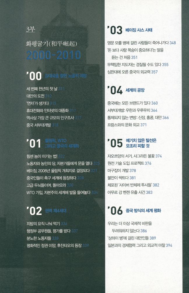 『중국을 읽다 1980 - 2010 : 세계와 대륙을 뒤흔든 핵심 사건 170 장면』 6