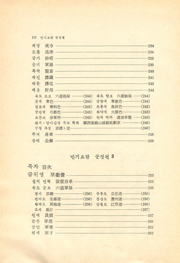 『고전국역총서 - 만기요람 Ⅱ : 軍政篇(군정편)』
