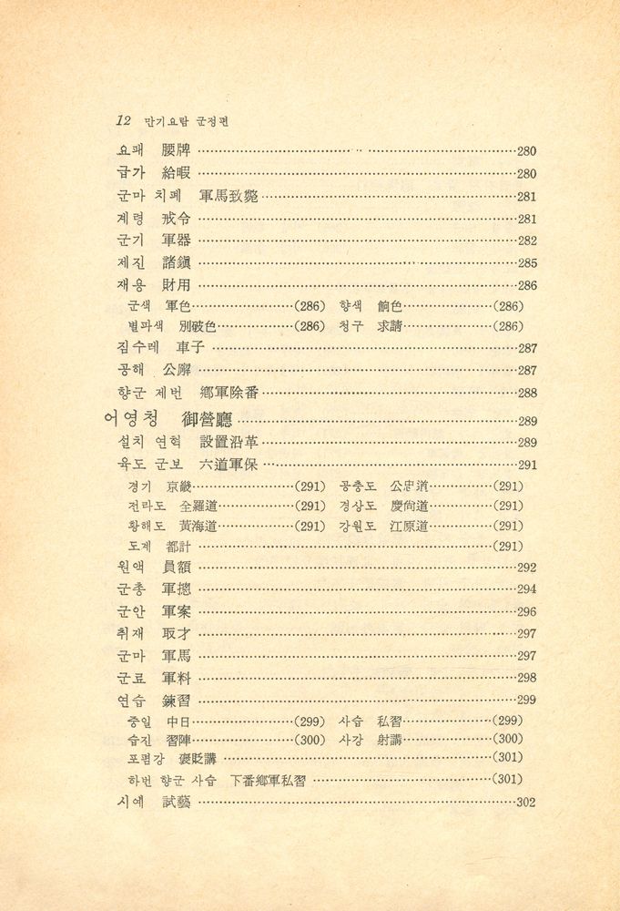 『고전국역총서 - 만기요람 Ⅱ : 軍政篇(군정편)』