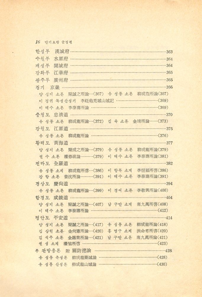『고전국역총서 - 만기요람 Ⅱ : 軍政篇(군정편)』