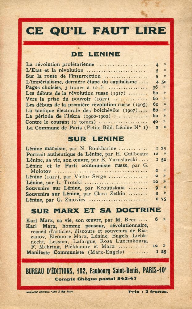 『PETITE BIBLIOTHÉQUE LÉNINE Ⅲ - Karl Marx et sa doctrine』 3